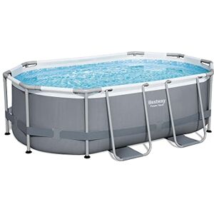 Bestway Power Steel Frame Kit Piscine Ovale avec Pompe filtrante Gris 305 x 200 x 84 cm - Publicité