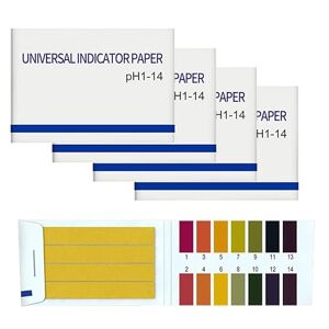 INF 320 bandelettes de test pH, papier de tournesol, plage de mesure 1-14, 4x pack de 80 - Publicité
