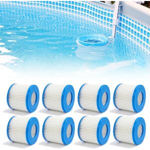 GOMETY Ensemble de 8 Filtres pour Spas Gonflables, Cartouches Filtrantes 80 x 100 mm pour Filtres Clever Spa, Cartouches Filtrantes pour Piscines Gonflables, Spas - Publicité GOMETY Ensemble de 8 Filtres pour Spas Gonflables, Cartouches Filtrantes 80 x 100 mm pour Filtres Clever Spa, Cartouches Filtrantes pour Piscines Gonflables, Spas - Publicité