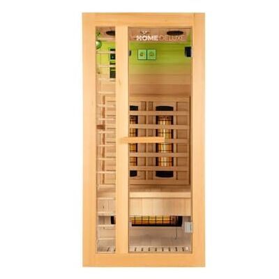 Home Deluxe Cabine infrarouge REDSUN S Deluxe 90 x 90 x 190 cm pour 1 personne, 4 projecteurs à spectre complet, bois : pruche I Sauna infrarouge, sauna, cabine chauffante, infrarouge - Publicité Home Deluxe Cabine infrarouge REDSUN S Deluxe 90 x 90 x 190 cm pour 1 personne, 4 projecteurs à spectre complet, bois : pruche I Sauna infrarouge, sauna, cabine chauffante, infrarouge - Publicité