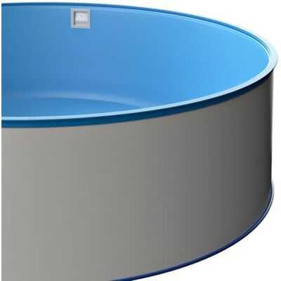 POWERHAUS24 Piscine ronde à paroi en acier Ø 3,50 x 1,20 m, paroi en acier 0,6 mm, avec rails de sol et main courante, housse intérieure de 0,6 mm en bleu, qualité supérieure, fabriquée en Europe - Publicité POWERHAUS24 Piscine ronde à paroi en acier Ø 3,50 x 1,20 m, paroi en acier 0,6 mm, avec rails de sol et main courante, housse intérieure de 0,6 mm en bleu, qualité supérieure, fabriquée en Europe - Publicité
