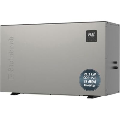 Steinbach Pompe à chaleur Silent 21,2-049319 Pompe à chaleur Inverter pour piscines jusqu'à 80 000 L Puissance de chauffage 21,2 kW Fonctionnement particulièrement silencieux et efficace grâce - Publicité Steinbach Pompe à chaleur Silent 21,2-049319 Pompe à chaleur Inverter pour piscines jusqu'à 80 000 L Puissance de chauffage 21,2 kW Fonctionnement particulièrement silencieux et efficace grâce - Publicité