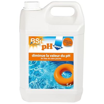 BSI pH Moins Liquide Pour Diminuer Et Stabiliser Le Potentiel Hydrogène De l'Eau Idéal En Piscine Et Spa Retrouvez Une Baignade Agréable 5L, Bleu - Publicité BSI pH Moins Liquide Pour Diminuer Et Stabiliser Le Potentiel Hydrogène De l'Eau Idéal En Piscine Et Spa Retrouvez Une Baignade Agréable 5L, Bleu - Publicité
