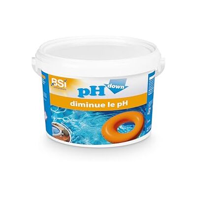 BSI ph moins Poudre Pour diminuer et stabiliser le pH de la piscine ou du spa pH Down 2,5 kg, Bleu - Publicité BSI ph moins Poudre Pour diminuer et stabiliser le pH de la piscine ou du spa pH Down 2,5 kg, Bleu - Publicité