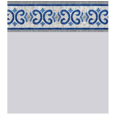 PISCINEO Liner Piscine 75/100 Gris Frise Oxford Ovale 7.30 x 3.70m H 1.32m - Publicité PISCINEO Liner Piscine 75/100 Gris Frise Oxford Ovale 7.30 x 3.70m H 1.32m - Publicité