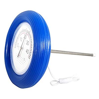 well2wellness ® Mida.Therm Thermomètre de piscine rond avec bouée bleue et cordon de fixation - Publicité well2wellness ® Mida.Therm Thermomètre de piscine rond avec bouée bleue et cordon de fixation - Publicité
