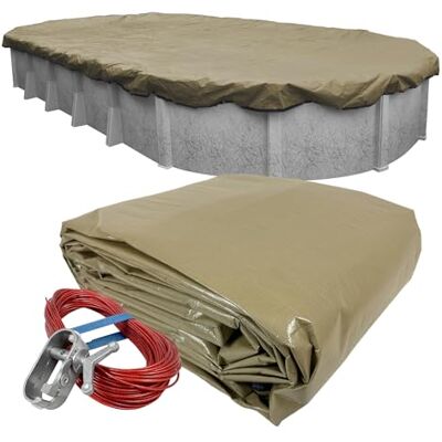 Robelle 321218–4 Dura-Guard Winter Coque pour 12 5,5 m la Piscine Hors-Sol Ovale 16' x 25' Oval Pool 08 Superior - Publicité Robelle 321218–4 Dura-Guard Winter Coque pour 12 5,5 m la Piscine Hors-Sol Ovale 16' x 25' Oval Pool 08 Superior - Publicité