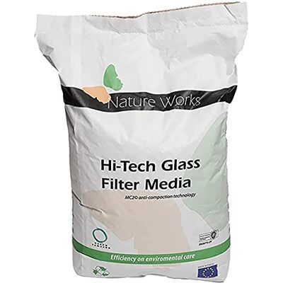well2wellness ® Hi- Tech Verre filtrant pour systèmes de Filtration à Sable de Piscine, granulométrie 0,8 mm, Sac de 20 kg - Publicité well2wellness ® Hi- Tech Verre filtrant pour systèmes de Filtration à Sable de Piscine, granulométrie 0,8 mm, Sac de 20 kg - Publicité