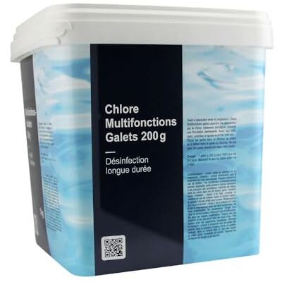 Aqualux Chlore Piscine Multifonctions Galet 200 GR Seau 5 kg Désinfection Clarification Gamme Traitement Piscine Essentiel - Publicité Aqualux Chlore Piscine Multifonctions Galet 200 GR Seau 5 kg Désinfection Clarification Gamme Traitement Piscine Essentiel - Publicité