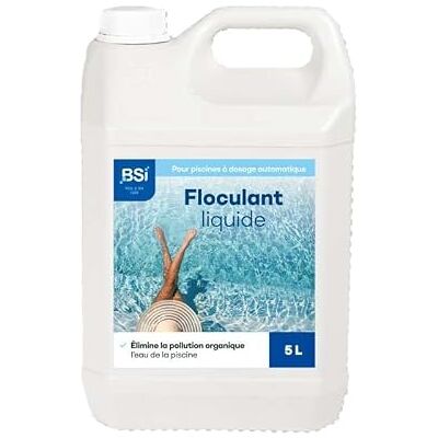 BSI Floculant Liquide pour Système De Dosage Automatique Agglomère Les Saletés De l'eau Adapté Aux Piscines Grande Taille 5L - Publicité BSI Floculant Liquide pour Système De Dosage Automatique Agglomère Les Saletés De l'eau Adapté Aux Piscines Grande Taille 5L - Publicité