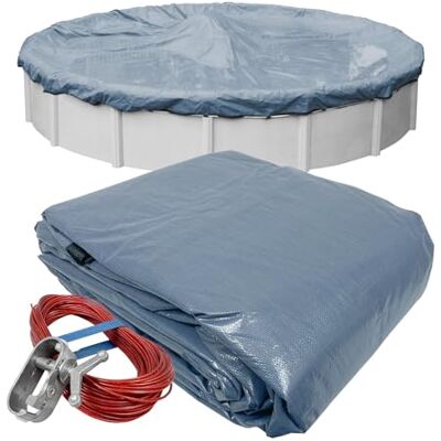 Robelle 3428-4 Bâche de Piscine pour l'hiver, Premier, pour piscines Hors-Sol de 8,5 m - Publicité Robelle 3428-4 Bâche de Piscine pour l'hiver, Premier, pour piscines Hors-Sol de 8,5 m - Publicité