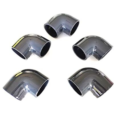 PISCINEO Lot de 5 Coudes Angle 90° PVC Pression diam. 63 - Publicité PISCINEO Lot de 5 Coudes Angle 90° PVC Pression diam. 63 - Publicité