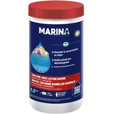 Marina Désinfection Choc Mini Galets de Chlore Choc Action Rapide 1,2 kg - Publicité Marina Désinfection Choc Mini Galets de Chlore Choc Action Rapide 1,2 kg - Publicité
