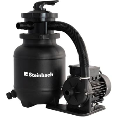 Steinbach Système de filtration Classic 250N 040385Z Pompe pour piscines jusqu'à 19 000 l Débit de circulation de 4 170 l/h Hauteur de refoulement jusqu'à 7 m Avec valve à 7 voies Convient - Publicité Steinbach Système de filtration Classic 250N 040385Z Pompe pour piscines jusqu'à 19 000 l Débit de circulation de 4 170 l/h Hauteur de refoulement jusqu'à 7 m Avec valve à 7 voies Convient - Publicité