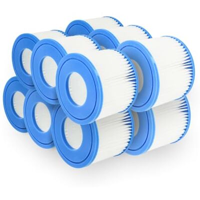 vhbw 12x Cartouche filtrante Type VI Compatible avec Bestway Lay-Z-Spa Vegas Spa, Bain à remous Filtre de Rechange Blanc/Bleu - Publicité vhbw 12x Cartouche filtrante Type VI Compatible avec Bestway Lay-Z-Spa Vegas Spa, Bain à remous Filtre de Rechange Blanc/Bleu - Publicité