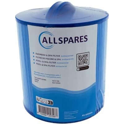 AllSpares Filtre de piscine Whirlpool, cartouche de filtre antibactérienne de rechange pour Toronto CD18M Darlly SC846 50171 Canadian Sun 4,65 m² 150 x 160 mm filetage grossier 38 mm - Publicité AllSpares Filtre de piscine Whirlpool, cartouche de filtre antibactérienne de rechange pour Toronto CD18M Darlly SC846 50171 Canadian Sun 4,65 m² 150 x 160 mm filetage grossier 38 mm - Publicité