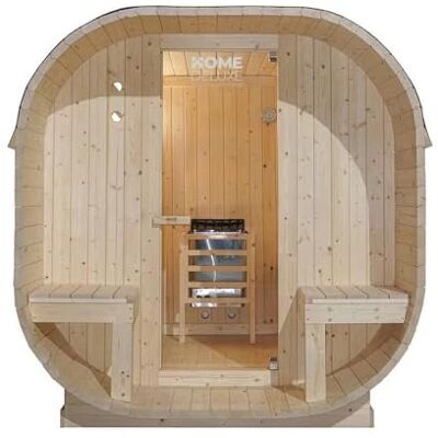 Home Deluxe Sauna d'extérieur CUBE DELUXE L Dimensions : env. 220 cm x 185 cm x 194 cm, bois : épicéa poêle et accessoires pour sauna inclus I Sauna de jardin, sauna d'extérieur, sauna tonneau - Publicité Home Deluxe Sauna d'extérieur CUBE DELUXE L Dimensions : env. 220 cm x 185 cm x 194 cm, bois : épicéa poêle et accessoires pour sauna inclus I Sauna de jardin, sauna d'extérieur, sauna tonneau - Publicité