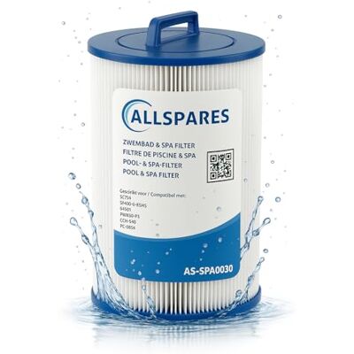 AllSpares Filtre pour Spa adapté pour SC714 / 60401 / 6CH-940 / PWW50P3 / FC-0359/817-0050/378902 (Ø150x210mm) - Publicité AllSpares Filtre pour Spa adapté pour SC714 / 60401 / 6CH-940 / PWW50P3 / FC-0359/817-0050/378902 (Ø150x210mm) - Publicité