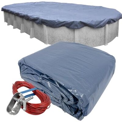 Robelle 461625 Value-Line Bâche d'hiver pour Piscine Hors Sol Ovale 4,6 x 7,6 m - Publicité Robelle 461625 Value-Line Bâche d'hiver pour Piscine Hors Sol Ovale 4,6 x 7,6 m - Publicité