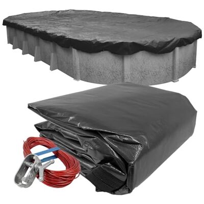 Robelle 321218–4 Dura-Guard Winter Coque pour 12 5,5 m la Piscine Hors-Sol Ovale 18' x 33' Oval Pool 12 Ultimate - Publicité Robelle 321218–4 Dura-Guard Winter Coque pour 12 5,5 m la Piscine Hors-Sol Ovale 18' x 33' Oval Pool 12 Ultimate - Publicité