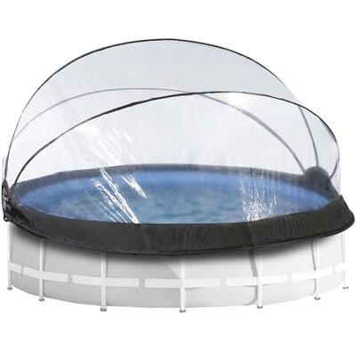 EXIT TOYS Dôme Piscine Hors Sol Rond ø 427 cm Universel – Abri de Piscine pour Piscines EXIT Intex Bestway – Tente Dôme Piscine Pliable avec Kit de Raccordement – Transparent - Publicité EXIT TOYS Dôme Piscine Hors Sol Rond ø 427 cm Universel – Abri de Piscine pour Piscines EXIT Intex Bestway – Tente Dôme Piscine Pliable avec Kit de Raccordement – Transparent - Publicité