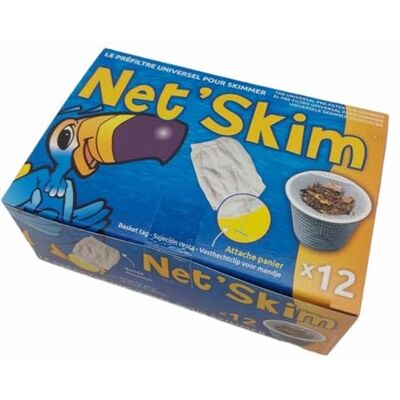 TOUCAN NET SKIM pre-filtre jetable pour skimmer jusqu’à 24 cm boite de 12 pièces - Publicité TOUCAN NET SKIM pre-filtre jetable pour skimmer jusqu’à 24 cm boite de 12 pièces - Publicité
