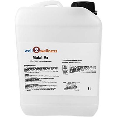 well2wellness Metal-Ex Produit d'élimination du fer pour piscine et piscine 3 l - Publicité well2wellness Metal-Ex Produit d'élimination du fer pour piscine et piscine 3 l - Publicité