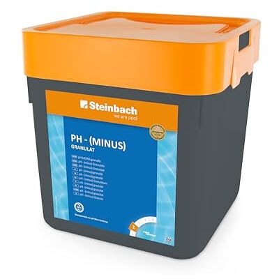 Steinbach 0753001TV00 Granulés d'entretien de Piscine pH Minus 7,5 kg pour réduire Le pH de la Piscine/Bien Soluble et réduit la poussière/pour Une Meilleure efficacité du Chlore et des - Publicité Steinbach 0753001TV00 Granulés d'entretien de Piscine pH Minus 7,5 kg pour réduire Le pH de la Piscine/Bien Soluble et réduit la poussière/pour Une Meilleure efficacité du Chlore et des - Publicité