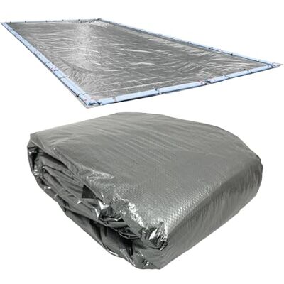 Robelle Bâche d'hiver enterrée pour Piscine 3,7 x 7,3 m, 03 Dura-Guard Silver 551224R-ROB - Publicité Robelle Bâche d'hiver enterrée pour Piscine 3,7 x 7,3 m, 03 Dura-Guard Silver 551224R-ROB - Publicité