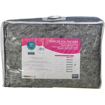 EDG by AQUALUX INTERNATIONAL Tapis De Sol Piscine Hors Sol 400 x 650 cm – 110 g/m² Feutrine Piscine Protection Liner - Publicité EDG by AQUALUX INTERNATIONAL Tapis De Sol Piscine Hors Sol 400 x 650 cm – 110 g/m² Feutrine Piscine Protection Liner - Publicité