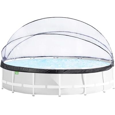 EXIT TOYS Dôme Piscine Hors Sol Rond ø 450 cm Universel – Compatible Intex Bestway – Eau Plus Propre et Plus Chaude – Abri Repliable – Transparent - Publicité EXIT TOYS Dôme Piscine Hors Sol Rond ø 450 cm Universel – Compatible Intex Bestway – Eau Plus Propre et Plus Chaude – Abri Repliable – Transparent - Publicité