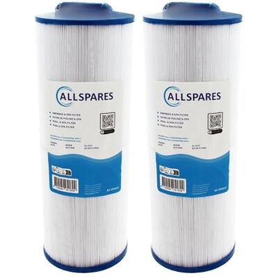 AllSpares Filtre pour Spa (2X) adapté pour SC757 / 40508 / 4CH-949 / FD2007 / FC-0172 / PWW50L (Ø120x350mm) - Publicité AllSpares Filtre pour Spa (2X) adapté pour SC757 / 40508 / 4CH-949 / FD2007 / FC-0172 / PWW50L (Ø120x350mm) - Publicité
