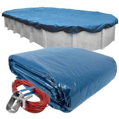 Robelle 321218–4 Dura-Guard Winter Coque pour 12 5,5 m la Piscine Hors-Sol Ovale 18' x 40' Oval Pool 01 Super - Publicité Robelle 321218–4 Dura-Guard Winter Coque pour 12 5,5 m la Piscine Hors-Sol Ovale 18' x 40' Oval Pool 01 Super - Publicité