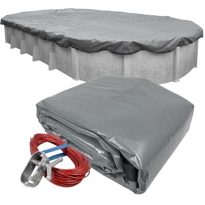 Robelle 301530-4 Ultra Bâche d'hiver pour Piscine Hors Sol Ovale 4,6 x 9,1 m - Publicité Robelle 301530-4 Ultra Bâche d'hiver pour Piscine Hors Sol Ovale 4,6 x 9,1 m - Publicité
