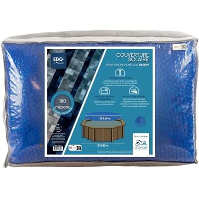 EDG by AQUALUX INTERNATIONAL Bache Solaire Diam 521 Bleue Foncée 180 Microns sans Ourlet EDG pour Piscine autoportante Diam 549 Gamme EDG Confort - Publicité EDG by AQUALUX INTERNATIONAL Bache Solaire Diam 521 Bleue Foncée 180 Microns sans Ourlet EDG pour Piscine autoportante Diam 549 Gamme EDG Confort - Publicité