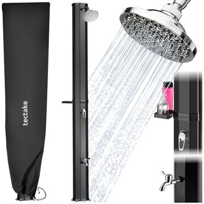 tectake ® Douche Solaire multifonctionnelle Eau Chaude 35L, Pommeau de Douche Effet de Pluie, Porte-Savon et Housse de Protection, Douche Solaire exterieure Jardin, Piscine, Camping, Spa, Sauna, Plage - Publicité tectake ® Douche Solaire multifonctionnelle Eau Chaude 35L, Pommeau de Douche Effet de Pluie, Porte-Savon et Housse de Protection, Douche Solaire exterieure Jardin, Piscine, Camping, Spa, Sauna, Plage - Publicité