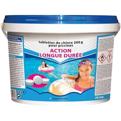 BSI Chlore Lent Action Longue Durée Spécial Bactéries Idéal Pour Piscine 30m³ Et Plus Galets 200g 5kg - Publicité BSI Chlore Lent Action Longue Durée Spécial Bactéries Idéal Pour Piscine 30m³ Et Plus Galets 200g 5kg - Publicité