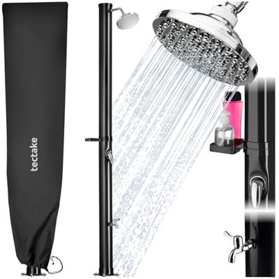 tectake ® Douche Solaire multifonctionnelle Eau Chaude 20L, Pommeau de Douche Effet de Pluie, Porte-Savon et Housse de Protection, Douche Solaire exterieure Jardin, Piscine, Camping, Spa, Sauna, Plage - Publicité tectake ® Douche Solaire multifonctionnelle Eau Chaude 20L, Pommeau de Douche Effet de Pluie, Porte-Savon et Housse de Protection, Douche Solaire exterieure Jardin, Piscine, Camping, Spa, Sauna, Plage - Publicité