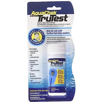AquaChek TruTest Lot de 50 bandes de test du pH et du chlore - Publicité AquaChek TruTest Lot de 50 bandes de test du pH et du chlore - Publicité