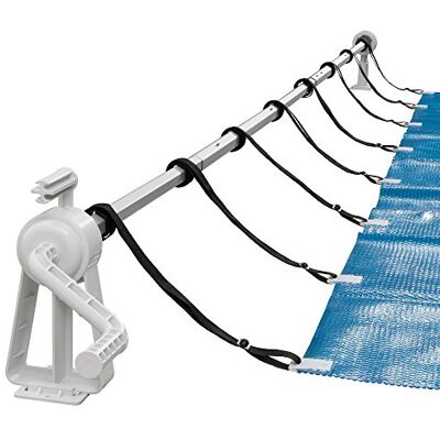 AREBOS Système d'enroulement pour bâches solaires et bâches de Piscine Longueur de 1,05-6,15 m matériau résistant aux intempéries Installation Fixe Convient également aux piscines Hors Sol - Publicité AREBOS Système d'enroulement pour bâches solaires et bâches de Piscine Longueur de 1,05-6,15 m matériau résistant aux intempéries Installation Fixe Convient également aux piscines Hors Sol - Publicité