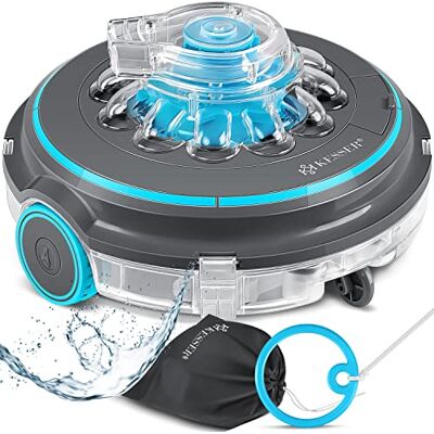 KESSER ® Robot Piscine Aqua-9000 INCL. Sac de Transport, Piscines jusqu'à 80m², Batterie Li-ION 75 Min, sans Fil, Nettoyage Automatique du Fond Anthracite - Publicité KESSER ® Robot Piscine Aqua-9000 INCL. Sac de Transport, Piscines jusqu'à 80m², Batterie Li-ION 75 Min, sans Fil, Nettoyage Automatique du Fond Anthracite - Publicité