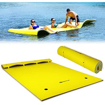 COSTWAY Tapis Flottant en Mousse XPE Résistant à la Déchirure Matelas Flottant d’Eau 210 x 66/220 x 90/270 x 180/355 x 183CM, 1/4-6/3-5 Personnes, Capacité 60/100/400/300KG - Publicité COSTWAY Tapis Flottant en Mousse XPE Résistant à la Déchirure Matelas Flottant d’Eau 210 x 66/220 x 90/270 x 180/355 x 183CM, 1/4-6/3-5 Personnes, Capacité 60/100/400/300KG - Publicité