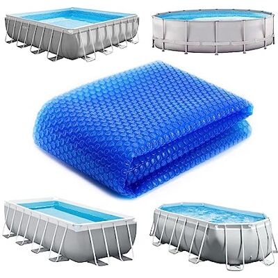Linxor Bâche à Bulles Ronde, Ovale, carrée ou Rectangle pour Piscine intex ou Autre 180 microns Bleu Plusieurs Tailles Disponibles 3,10 x 3,66 m Ovale - Publicité Linxor Bâche à Bulles Ronde, Ovale, carrée ou Rectangle pour Piscine intex ou Autre 180 microns Bleu Plusieurs Tailles Disponibles 3,10 x 3,66 m Ovale - Publicité