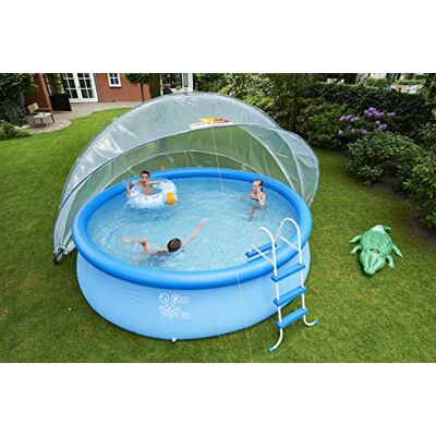 SunnyTent dôme de Piscine Ø 640 cm – abri Piscine Hors Sol Transparent, pour piscines Rondes & rectangulaires, Effet Serre - Publicité SunnyTent dôme de Piscine Ø 640 cm – abri Piscine Hors Sol Transparent, pour piscines Rondes & rectangulaires, Effet Serre - Publicité