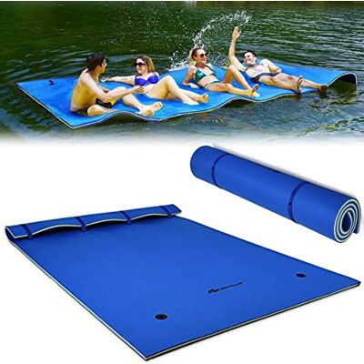 COSTWAY Tapis Flottant en Mousse XPE Résistant à la Déchirure Matelas Flottant d’Eau 210 x 66/220 x 90/270 x 180/355 x 183CM, 1/4-6/3-5 Personnes, Capacité 60/100/400/300KG - Publicité COSTWAY Tapis Flottant en Mousse XPE Résistant à la Déchirure Matelas Flottant d’Eau 210 x 66/220 x 90/270 x 180/355 x 183CM, 1/4-6/3-5 Personnes, Capacité 60/100/400/300KG - Publicité