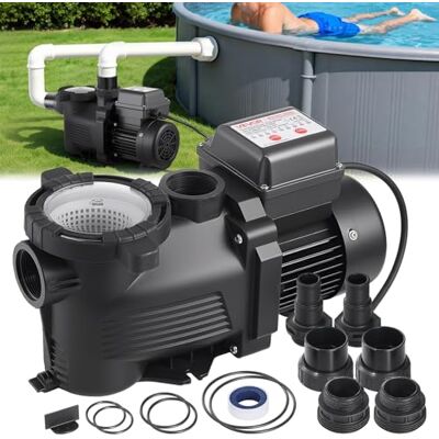VEVOR Pompe Piscine 400 W Pompe Filtration Piscine 11100 L/h pour Piscines Hors Sol Enterrées, Spa, Vitesse Unique, avec Panier Filtre, Minuterie, 3450 tr/min, Hauteur Refoulement 10 m, 220-240 V CA - Publicité VEVOR Pompe Piscine 400 W Pompe Filtration Piscine 11100 L/h pour Piscines Hors Sol Enterrées, Spa, Vitesse Unique, avec Panier Filtre, Minuterie, 3450 tr/min, Hauteur Refoulement 10 m, 220-240 V CA - Publicité