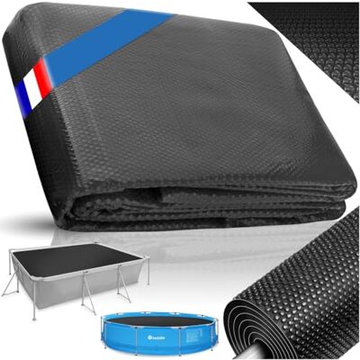tectake ® Bâche chauffante Piscine Rectangulaire 5x8 m Noir Bâche de Protection & Chauffage Piscine Hors Sol Spa Piscines tubulaires, Adaptable à la Taille souhaitée, Chauffage Solaire - Publicité tectake ® Bâche chauffante Piscine Rectangulaire 5x8 m Noir Bâche de Protection & Chauffage Piscine Hors Sol Spa Piscines tubulaires, Adaptable à la Taille souhaitée, Chauffage Solaire - Publicité