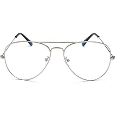 MIGOO Anti Lumière bleue Lunettes Rétro Aviateur Lunettes de lecture à verres transparents, Hommes/Femmes - Publicité MIGOO Anti Lumière bleue Lunettes Rétro Aviateur Lunettes de lecture à verres transparents, Hommes/Femmes - Publicité