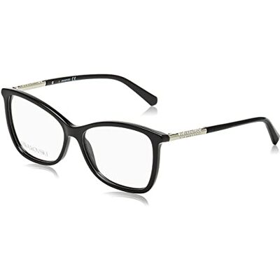 Swarovski Lunettes Femme, Noir brillant, 55 - Publicité Swarovski Lunettes Femme, Noir brillant, 55 - Publicité