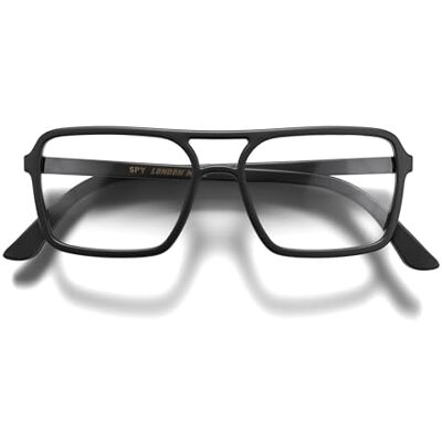 LONDON MOLE® Spy Lunettes bloquant la lumière bleue Bloqueurs aériens bleus en forme carrée et sympa Anti-fatigue oculaire pour écrans Unisex féminin masculin Charnières à ressort - Publicité LONDON MOLE® Spy Lunettes bloquant la lumière bleue Bloqueurs aériens bleus en forme carrée et sympa Anti-fatigue oculaire pour écrans Unisex féminin masculin Charnières à ressort - Publicité